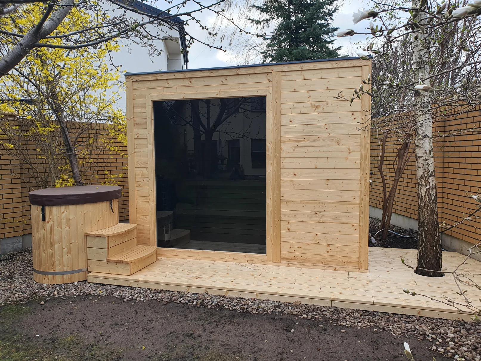 Sauna zewnętrzna widok 4